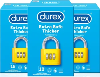 Kondom Durex Extra Safe Pack 3x 18 ks
