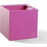 Plastkon Samozavlažovací květináč Cubico 33x33x33 cm, růžový