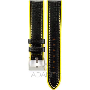 Řemínek na hodinky Silikonový řemínek na hodinky s karbonovým vzorem