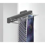 Výsuvný věšák na kravaty a opasky, 155x430x80 mm pravý, antracit - chrom