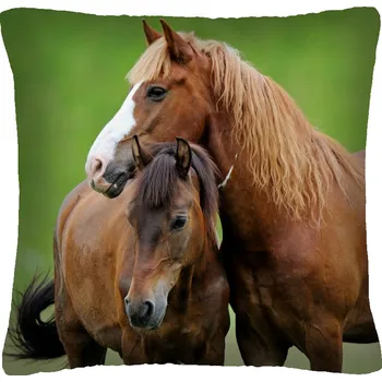 Polštář MyBestHome PRINT Polštář s motivem koně 28 Mybesthome 40x40 cm Varianta: Povlak na polštář s výplní, 40x40 cm