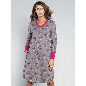 Dámské noční prádlo Dámská noční košile s dlouhým rukávem Magnesia -Italian Fashion