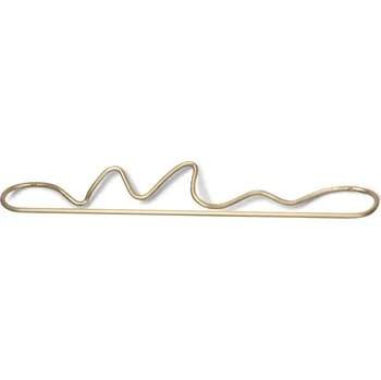 Věšák Ferm Living Držák na ručníky Curvature, brass