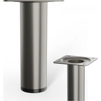 Stolová podnož Walteco Nábytková noha kulatá, průměr 30x100mm, nerez design