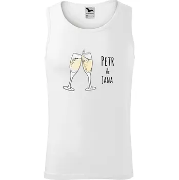 Pánské tílko Pánské tílko Malfini Core Skleničky se jmény