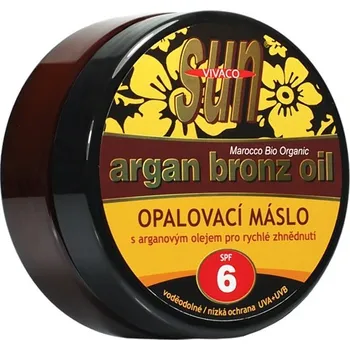 Přípravek na opalování Vivaco Sun Argan Bronz Oil opalovací máslo SPF6 200 ml