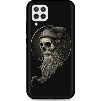 Pouzdro na mobilní telefon Kryt Samsung A22 silikon Music Skeleton (obal neboli pouzdro na Samsung A22)