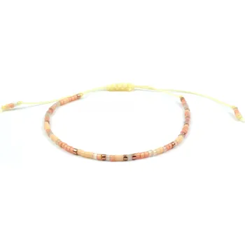 Náramek Moni náramek korálky Miyuki Gold 18