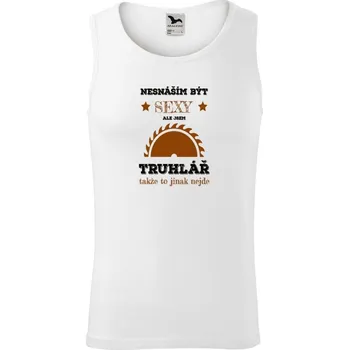 Pánské tílko Pánské tílko Malfini Core Nesnáším být sexy, ale jsem truhlář