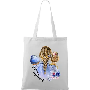 Látková taška Jsem máma - chlapeček a holka