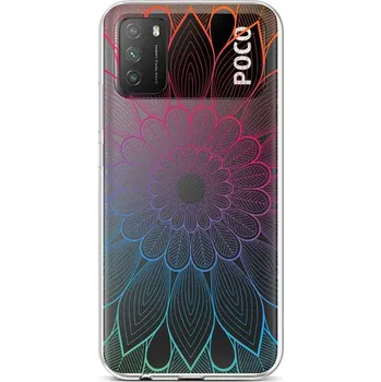 Pouzdro na mobilní telefon Kryt Xiaomi Poco M3 silikon Rainbow Mandala (obal neboli pouzdro na Xiaomi Poco M3)