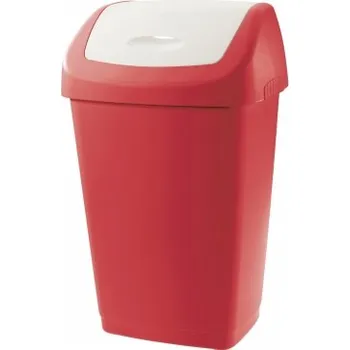 Odpadkový koš TONTARELLI Odpadkový koš AURORA 15 l, červená / bílá