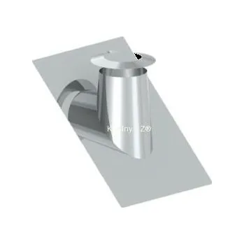 Střecha Komíny CZ Průchodka nerezového komínu pro střechu 36°-45° s límcem 150-25 mm