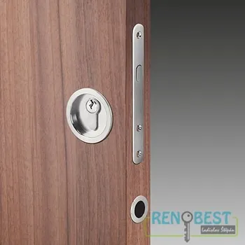 Dveřní kování AC-T Zámek zadlabací - sada pro posuvné dveře R PZ nikl Provedení: R PZ