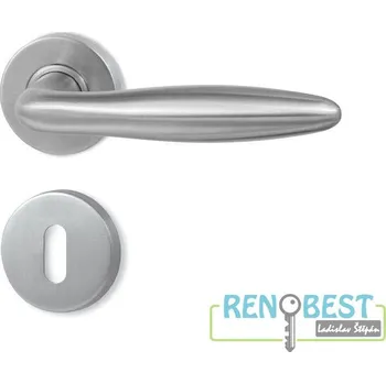 Dveřní kování HOLAR Dveřní kování METAL EXTRA ME 14 LIGHT s kulatou rozetou Provedení: pro klíč - BB, Povrchová úprava: nerez mat