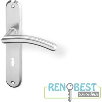 Dveřní kování AC-T Dveřní kování HEDA OV ECO nerez Rozteč: 72 mm, Provedení: pro vložku - PZ, Povrchová úprava: nerez