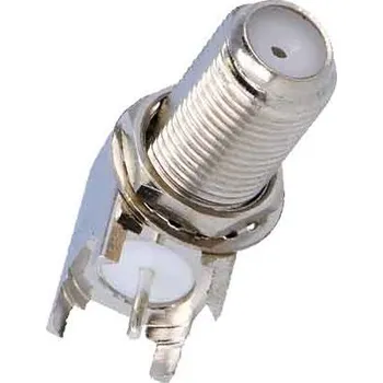 Elektrická zásuvka Konektor F zásuvka do DPS úhlová