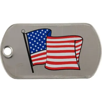 Známka identifikační vlajka USA