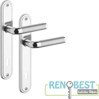 ROSTEX Dveřní kování REAL Titan Rozteč: 72 mm, Provedení: pro klíč - BB, Povrchová úprava: titan