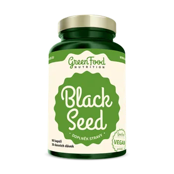 Přírodní produkt GreenFood Nutrition Black Seed černý kmín 90 cps.