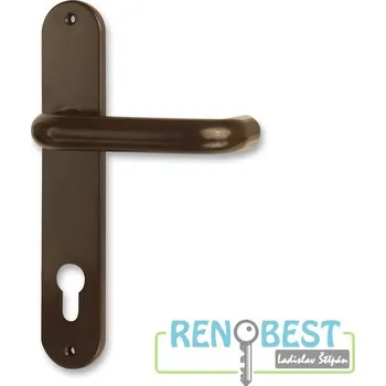 Dveřní kování HOLAR Klika STANDARD S 01 90mm Rozteč: 90 mm, Provedení: pro klíč - BB, Barva: béžová