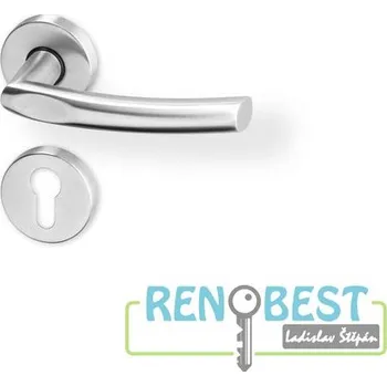 Dveřní kování AC-T Dveřní kování ILSA R PullBloc black nerez PK Provedení: klika levá/koule, Varianta: Povrchová úprava: Nerez; Typ klíče: FAB, Varianty: PullBloc