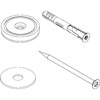 Dveřní kování M&T Montážní magnet Ø 42 mm do obložkové zárubně