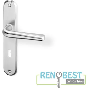 AC-T Dveřní kování SIRA OV ECO nerez Rozteč: 72 mm, Provedení: pro klíč - BB, Povrchová úprava: nerez