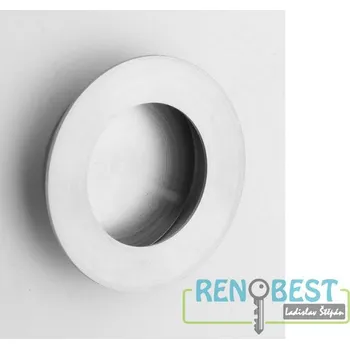 Dveřní kování ROSTEX Mušle pro posuvné dveře kulatá pr. 50 mm Provedení: úchyt, Povrchová úprava: nerez mat