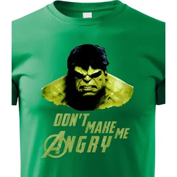 Chlapecké tričko Dětské tričko Hulk 2 z týmu Avengers, Barva Zelená, Velikost 146 cm/10 roků, Canvas Dětské tričko Bezvatriko.cz 0311 - DTF/DTG