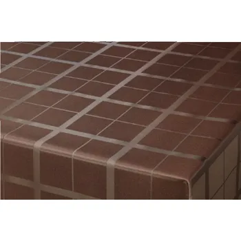 Žakárový ubrus HNĚDÉ ČTVRCE - šíře 140 cm, návin 20 m + elegantní ubrus pro restaurace