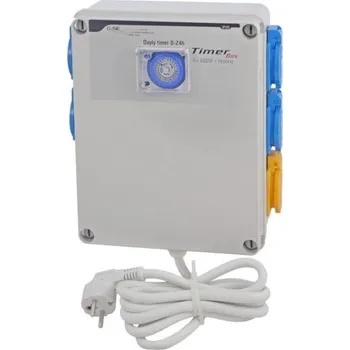Spínací hodiny GSE Timer Box II - 4x600W / 220V + topení