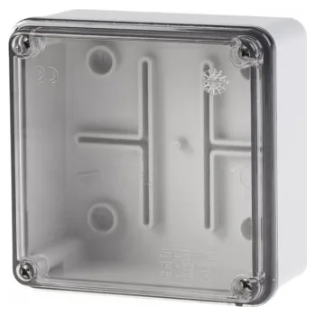 Elektroinstalační krabice 686.224 686.224 Instalační krabice průhledná SCABOX IP56 - 100x100x50mm SCAME