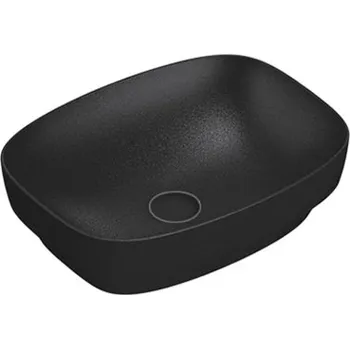 Umyvadlo Catalano Colori Umyvadlo na desku 50x38 cm, bez přepadu, matná černá, 150AGRLXNS