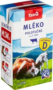 Mléko Tatra Trvanlivé mléko polotučné 1,5 % 1 l