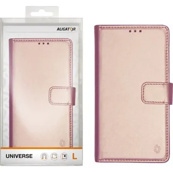 Pouzdro ALIGATOR UNIVERSE, vel.L (150*72), růžovo-zlatá PUN0013
