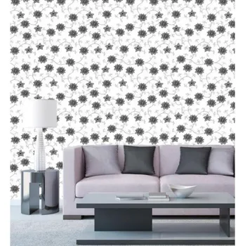 Tapeta DIMEX | Vliesová tapeta na zeď Dimex Line WP-018-02 | 0,75 x 10 m | šedá, bílá, černá + Vliesová tapeta na zeď Dimex Line WP01803 v rozměru 0,75 x 10 m