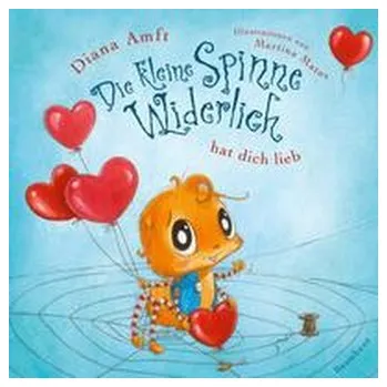 První čtění Die kleine Spinne Widerlich hat dich lieb (Pappbilderbuch) - Amft, Diana
