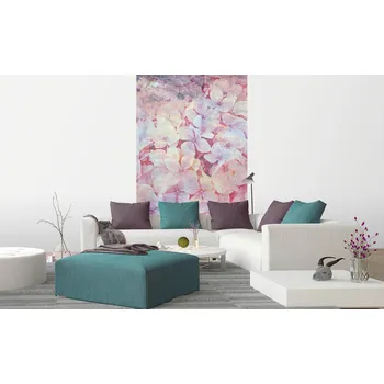 Fototapeta DIMEX | Vliesová fototapeta na zeď Abstrakt květy jabloně I. MS-2-0354 | 150 x 250 cm | růžová, vícebarevná + Vliesová fototapeta na stěnu DIMEX Abstrakt květy jabloně I. MS20354 v rozměru 150 x 250 cm + lepidlo zdarma