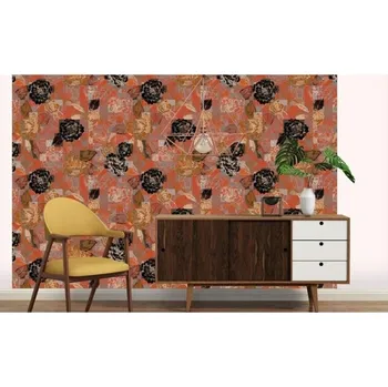 Tapeta DIMEX | Vliesová tapeta na zeď Dimex Line WP-077-01 | 0,75 x 10 m | vícebarevná, červená, černá + Vliesová tapeta na zeď Dimex Line WP07801 v rozměru 0,75 x 10 m