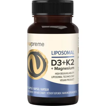 Nupreme Liposomal D3 + K2 + Magnesium 30 cps.