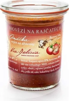 Hotové jídlo Via Delicia Hovězí na rajčatech 140 g