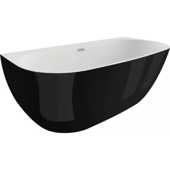 Vana Polimat Risa volně stojící akrylátová vana, černý lesk Délka vany: 160cm
