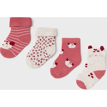 Dívčí pyžamo Mayoral 4dílná sada ponožek brusinková Mayoral 9426 Rozměr: 18 měsíců, 86 cm