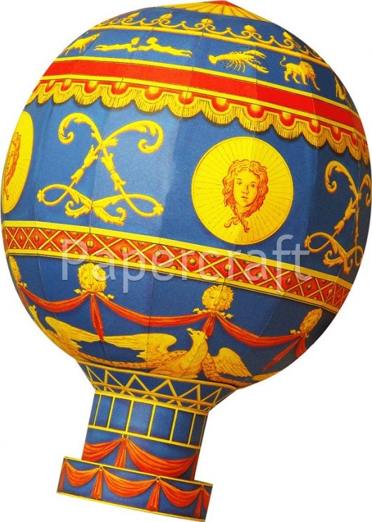 Papírový model - Balón Montgolfiere (641) - 107000138