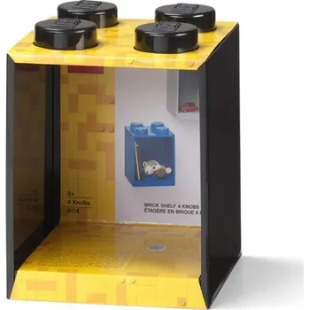 úložný prostor na hračky LEGO® Police BRICK 4 černá