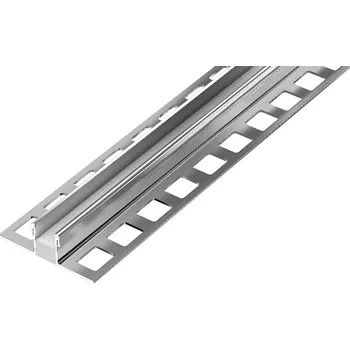 Stavební profil DL7/2 dilatační lišta bez výplně ACARA, nerez lesk V2A, 8 mm, 2,5 m