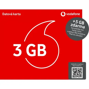 SIM karta Vodafone datová karta 3 GB dat