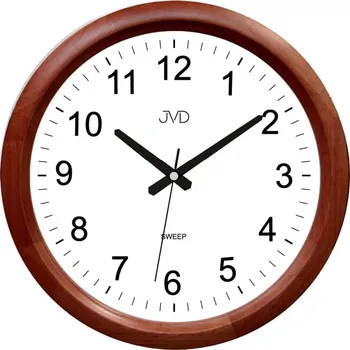 Hodiny Dřevěné hodiny JVD NS8017.1 s plynulým chodem