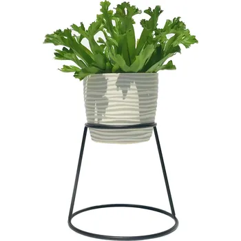 Stojan na květiny UVAX Kovový stojan na květiny KUŽEL černý, velikost L